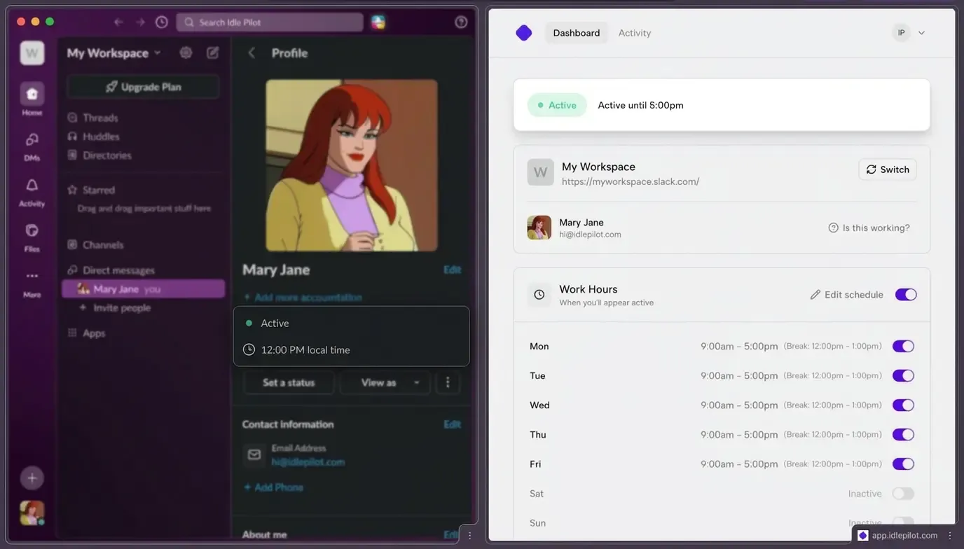 Idle Pilot for distributed teams